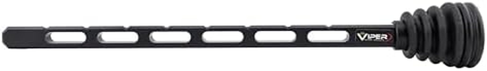 VIPER Archery - Dovetail Riser Compound Bow Stabilizer - Fits Directly into Bow Riser. Adjustable Length. Includes Lock Knob, Dampener & Adjustable Weights. Made in USA (10-Inch)