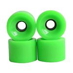 Harilla 4 Pieces/Set Skateboard Castor Wheels 78A 70mm X 51mm Skateboard Wheel Longboard Cruising, Grass Green