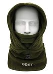 GG ST Balaclava Windproof Ski Mask Winter Thermal Fleece Hood Heavyweight Neck Warmer Snood Outdoor Sports Face Covers Hat for Men & Women Army Green