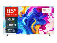 TCL 85C645K 85-inch QLED Television, 4K Ultra HD, 4K Google TV Smart TV (Game master, Dolby Atmos, Freeview Play, Motion clarity, Hands-Free Voice Control, compatible with Google assistant & Alexa)