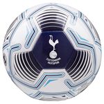 Tottenham Hotspur F.C. Football Soccer Ball for Adults Teenagers Kids Training Football Size 3, 4 or 5 Spurs Merchandise (White/Navy, Size 5)