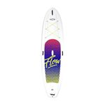 Pelican Flow 106 Hardshell Recreational Paddle Board - White - Durable - Ram-X™ Material - with a Bottom Fin for Paddling, Non-Slip Deck - 10 Ft