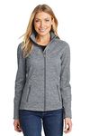 Port Authority Womens Digi Stripe Fleece Jacket (L231) -Grey -XS