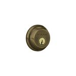 Schlage B60 N 609 Deadbolt, Keyed 1 Side, Highest Residential Security, Antique Brass