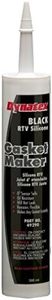 Dynatex 49290 Low Volatile RTV Silicone Gasket Maker, 0 to 500 Degree F, 300mL Cartridge, Black (Pack of 12)