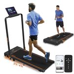 Treadmill with Incline Foldable Under Desk Walking Pad with LED Display Remote Control Portable Workout Machine for Home/Office Exercise