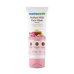 Mamaearth Multani Mitti Face Wash with Multani Mitti & Bulgarian Rose For Oil Control & Acne - 100 ml | Suits All Skin Types | Hydrating & Gentle | Paraben-Free | No Silicones | Sulphate-Free