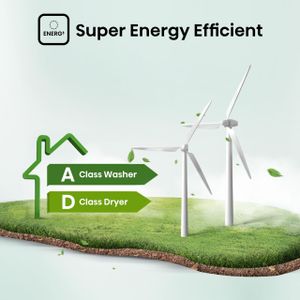 Hisense 10kg Washer Dryer – White, Freestanding Laundry Appliance