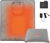 Zonli Z-Walk Heated Blanket Battery Operated, Cordless Portable Electric Blankets with 3 Heating Levels, Rechargeable 7.4V 10000mAh Battery, Wearable Cloak with Zipper for Outdoor Sports and Camping