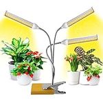 Grow Lights for Indoor Plants, Garpsen 315 LEDs Plant Lights White, Sunlike Full Spectrum LED Grow Lamp 3 Head Gooseneck Desk Plant Light with Auto ON/Off Timer for Seeding Seed Starting