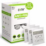 EOTW Anti Fog Wipes for Glasses, No Fog Lens Cleaner Wipes for Glasses, Individually Packed Pre-Moistened, Pack of 50