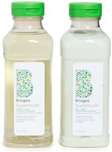 Briogeo Superfoods Matcha, Apple + Kale Hair Pack, Supports Healthy, Balanced Hair and Scalp, Shampoo and Conditioner for All Hair Types and Textures, Vegan, Cruelty-Free, 2 x 12.5 fl oz