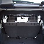 Travall Dog Guard compatible with Jeep Wrangler Unlimited (2006-2018) [4 Door] Vehicle Specific Boot Guard Tailored Fit Luggage Pet Barrier Separator Heavy Duty Powder Coated Steel