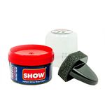 SHOW NAVY Instant Shine Shoe Polish Cream with Sponge for Shoes Boots Bags - Unisex 50ml 1 Unit Polish Cream - Leather Nourishment and Conditioner - Shoe Care Products