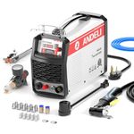 ANDELI Plasma Cutter, 50Amps Non-Touch Pilot Arc Air Plasma Cutter 1/2 Inch Clean Cut,with 110/220V Dual Voltage IGBT Inverter Plasma Cutting Machine CUT-50DS Red White