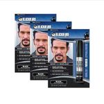 Blackbeard for Men Formula X - Instant Brush-on Beard & Mustache Color - 3-pack (black)