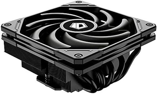 ID-COOLING IS-55 BLACK CPU Cooler Low Profile 57mm Height CPU Air Cooler 5 Heatpipes 120x120x15mm Slim Fan, CPU Fan for Intel LGA1700/115X/1200; AMD AM4/AM5