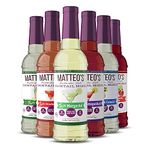 Matteo's Sugar Free Cocktail Mixes, Variety Pack, Delicious Cocktail Mixers, 0 Calorie, 0 Sugar Cocktails, Keto Friendly Drinks (750ML), 6Count