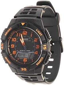 Casio Men's AQS800W-1B2VCF Slim Solar Multi-Function Analog Digital Watch