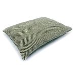 Danish Design Green Herringbone - Sherpa Fleece Deep Duvet Grey Dog Bed for Adult/Senior/Puppy Beds - Dog Duvet COVER ONLY Medium