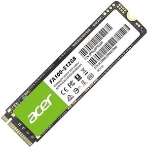 Acer FA100 M.2 SSD 512 GB PCIe GEN 3 x 4 NVMe 1.4 interfaz unidades de estado sólido internas con tecnología 3D TLC NAND - BL.9BWWA.119