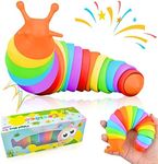 Cevioce Fidget Slug Toy, Sensory Slug Fidget Toy for Kids & Adults, 1 PC Cute Autism Sensory Toys for Autistic Children｜Great Birthday Gift for Girls Boys - Easter Basket Stuffers for Toddlers Kids