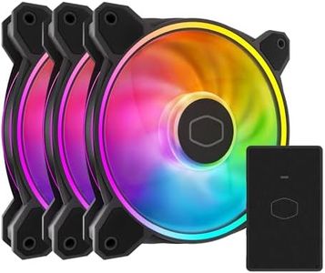 Cooler Master MF120 Halo² 3in1 PC Case|Liquid Cooler|Air Cooler Fan, 120mm Fan, Dual-Loop aRGB Rings, Dynamic PWM 2,050 RPM, Air Balance Blades, aRGB Lighting, Hybrid Frame