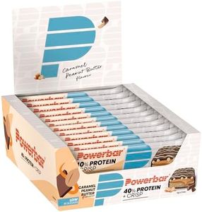 Powerbar 40% Protein Plus Crisp Caramel Peanut Butter 12x40g - Barre hyperprotéinée et peu sucrée