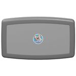 Koala Kare Surface-Mounted Horizontal Baby Changing Station, Model KB300-01 (Grey)