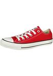 Converse Mens All Star Ox Low Top Chuck Taylor Chucks Lace Up Trainer - Red - 7