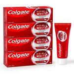 Colgate Visible White Toothpaste 400g (Combo Pack of 4 x 100g) Teeth Whitening Starts in 1 week, Safe on Enamel, Stain Removal Tooth Paste and Minty Flavour for Fresh Breath.
