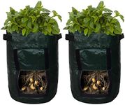 Upstreet Potato Planter Bags - Garden Tub for Vegetable Growing with Flap Access - 2 Pack