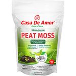 Casa De Amor Peat Moss Organic and Natural, for Potting Mix, Seed Starting and Improving Native Soil, Organic Gardening (900 gm)