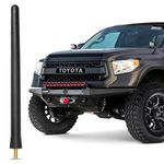 KSaAuto Antenna for Toyota Tacoma Tundra FJ Cruiser 1995-2024, Toyota Tundra Tacoma Accessories, 6 3/4 Inch Stubby EPDM Rubber Car Wash Proof Toyota Antenna Replacement Upgrade FM/AM Radio Reception