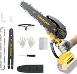 8 inch Mini Chainsaw Cordless Brushless for Dewalt 20V Max Battery, Mini Chainsaw with 2023 Upgrade Electric Chainsaw Household and Garden (Tool Only)