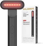 Solawave 4-in-1 Radiant Renewal Facial Wand | Red Light Therapy for Face and Neck | Galvanic Skincare Wand & Facial Massager | Anti-Aging Wrinkle Reduction | Solawave Original | Matte Black