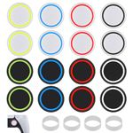 20pcs Controller Thumb Grips for PS5/4, Anti-Slip Thumbstick Grip Cover with Precision Rings Silicone Thum bstick Joystick Grip Caps Controller Assist for PS4