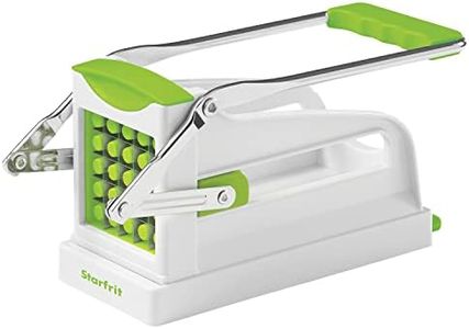 Starfrit Fry Cutter - Perfect Homemade French Fries, Stainless Steel Blades, Suction Base for Stability, Easy to Clean