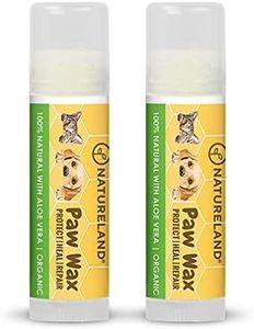 Natureland [8 OZ/0.18 OZ/0.36 OZ] Organic Paw Wax for Dogs and Cats, Natural Outdoor Protection to Heal, Repair, and Protect Dry, Chapped, or Rough Pads, Helps Protects Paws on Snow, Sand, or Dirt