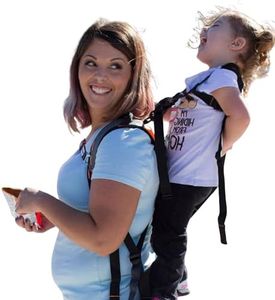 Piggyback Rider Toddler Carrier Backpack - Scout Standing Child Carrier Backpack for Events & Travel - Complete Parent & Child Set with Secure Safety Harness for Ages 2-4, Toddler Carrier Up to 50lbs