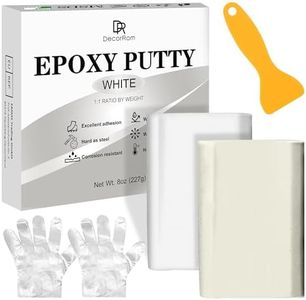 Stucco Epossidico - 227g Stucco Epoxy Riparazione Bicomponente per Riparare, Riempire, Scolpire - Mastice Colla Epossidica, Argilla Modellabile per Incollare Metallo, Plastica, Ceramica (Bianco)