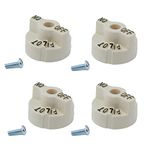 MENSI Replacement Temperature Control Knob of Robertshaw Thermostat 700-506 Gas Valve 1751-012 Knob, Beige (4 Packs)