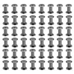 PATIKIL 100 Sets Chicago Screws, M5x10mm Chicago Screws Phillips Binding Post Screw Bolts Leather Rivets Fasteners Connectors Steel for Leather Belt Scrapbook Photo Albums, Black