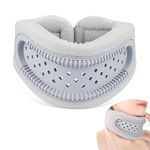 Yirochan Neck Brace for Neck Pain and Support - Silicone Foam Cervicorrect Neck Brace, Adjustable Neck Support Brace Breathable Cervical Collar for Sleeping Relieving Spinal Pain and Pressure (Grey)