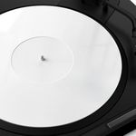 Turntable Mat Record Platter Slipmat: Acrylic Record Player Platter Vinyl Slipmat for Turntables Antistatic Tighter & Defined Bass, White