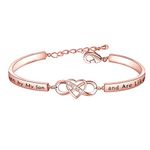 Daughter-in-Law Gift Bracelet You Were Hand Chosen by My Son and Are Like A Daughter to Me Infinity Love Heart Bracelet Gift for Daughter in Law (Chosen by My-RG)