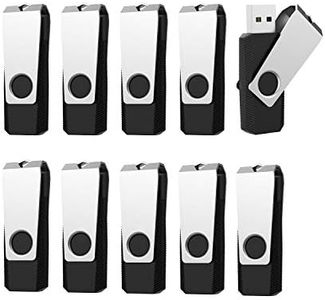1GB USB al por Mayor, RAOYI Pendrive Pack Memoria USB 2.0 1GB, Memory Stick Flash Drive para Computadoras PC Windows Mac OS (10 Unidades, Color de Negro)