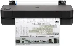 HP DesignJet T210 Large Format 24-inch Color Plotter Printer, Includes 2-Year Warranty Care Pack (8AG32H),Black