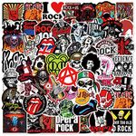 Band Stickers |100PCS | Rock and Roll Trendy Music Stickers for Teens Adults, Vinyl Waterproof Cool Punk Stickers for Personalize Laptop, Electronic Organ, Guitar, Skateboard, Luggage Graffiti Decals