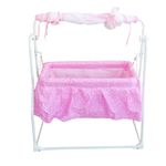 TOFO New Born Baby Mobile Swing, Cradle, Bassinet, Paalna, Jhula with Mosquito net (Pink)